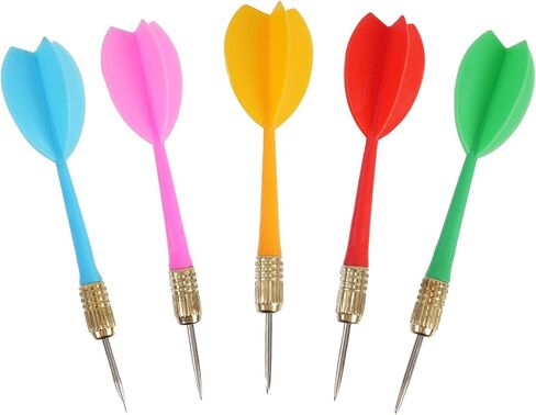Steel Tip Dart Colorful Dart 15pcs 6g Assorted Color. (Colorful 15pcs, Medium) in Kuwait