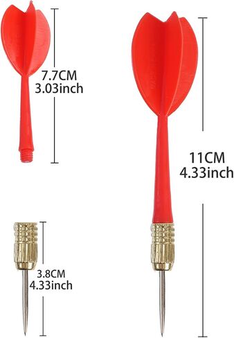 Steel Tip Dart Colorful Dart 15pcs 6g Assorted Color. (Colorful 15pcs, Medium) in Kuwait