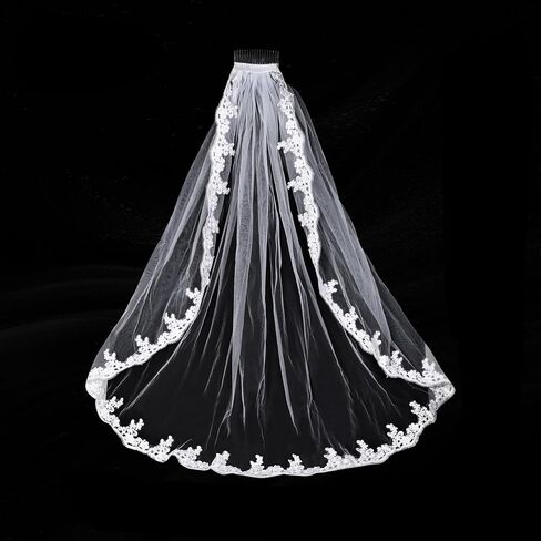 Vividsun Girls First Compleles Soft Tulle Lace Edge الحجاب لإكسسوارات الشركة المقدسة in Kuwait