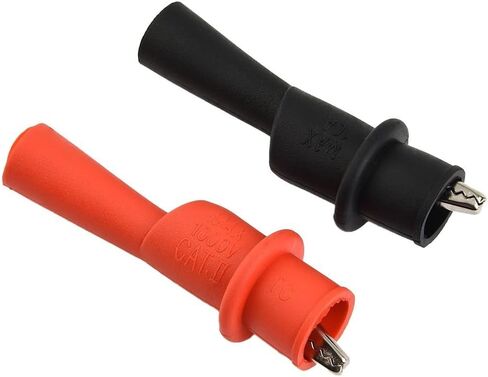 1 Pair Wire Tips Test Clip Clamp For For MultiMeter Tester AC DC 10A 1000V Insulated Rubber Sheath With Metal Clip in Saudi Arabia