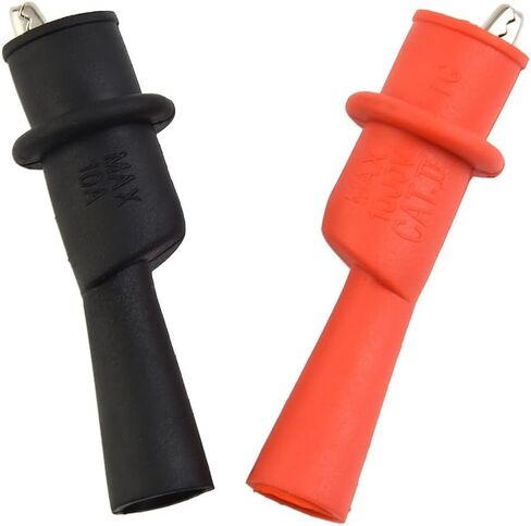 1 Pair Wire Tips Test Clip Clamp For For MultiMeter Tester AC DC 10A 1000V Insulated Rubber Sheath With Metal Clip in Saudi Arabia