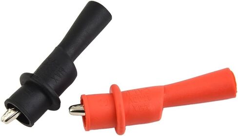 1 Pair Wire Tips Test Clip Clamp For For MultiMeter Tester AC DC 10A 1000V Insulated Rubber Sheath With Metal Clip in Saudi Arabia