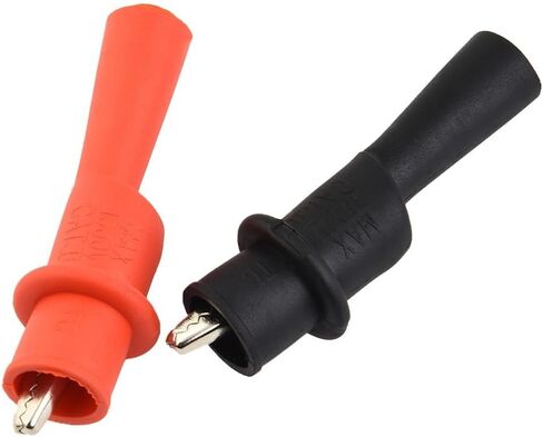 1 Pair Wire Tips Test Clip Clamp For For MultiMeter Tester AC DC 10A 1000V Insulated Rubber Sheath With Metal Clip in Saudi Arabia