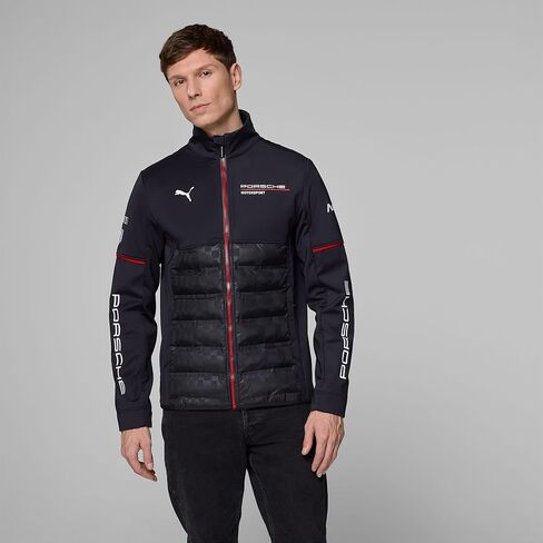 PUMA Porsche Motorsport Men's Team Hybrid Jacket with woven upper- and padded lower section for ultimate comfort in Kuwait