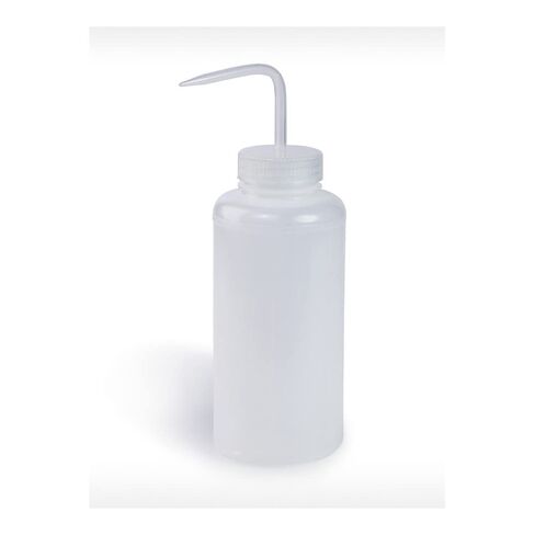 Bel-Art F11620-1000 Wide Mouth Wash Bottle, Polypropylene Cap, Natural Cap, 53mm Closure, LDPE (Pack of 12) in Kuwait