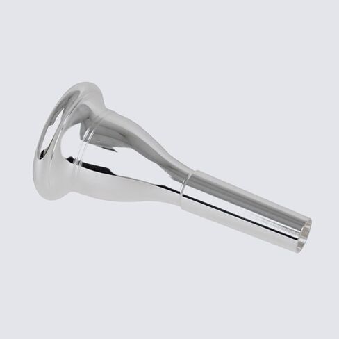 Garneck Professional Grade Silver Brass Tuba Mouthpiece with 13.3mm Bore Diameter, Sturdy Replacement Accessory for Tuba Beginners and Players, for Brass Instrument Use in Kuwait