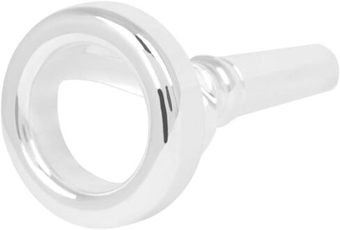 NOLITOY Silver Brass Tuba Mouthpiece with Smooth Surface and Delicate Design Accessory for Instrument Practice and Performance in Kuwait