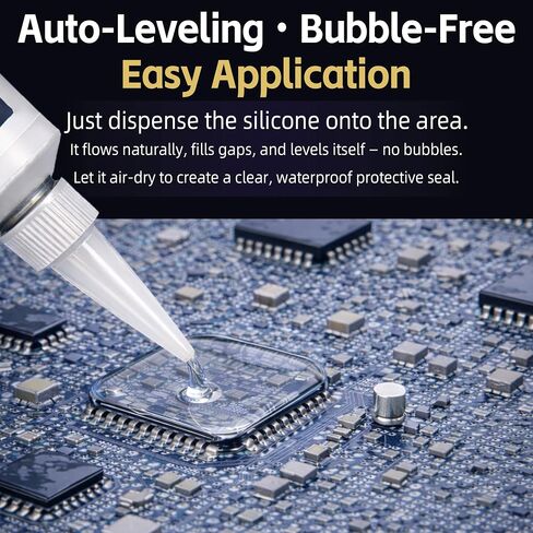 100ml Electronic Grade Silicone Conformal Coating, Waterproof Circuit Board Sealant & Electronic Sealer, Clear Insulating Silicone for PCB, LED, Control Boards – Moisture, Dust & Corrosion Protection in Kuwait