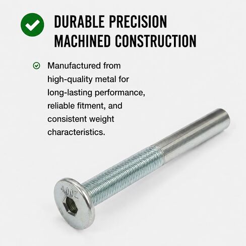Billiard City McDermott 1/2" Weight Bolt for McDermott 11" Cue Extension, Precision Machined, Threaded Center Hole in Kuwait