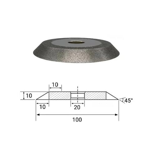 4/5/6 Inch Diamond Wheel 100mm 125mm 150mm Tct Saw Blade Sharpening Tools Grinding Wheels (100mm Arbor 20mm,100_60 DEGREE) in Saudi Arabia