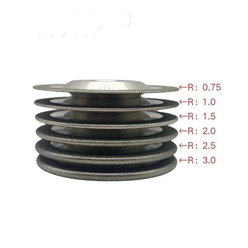 100mm Electropalted Diamond Grinding Wheel for Grooved U-Shaped(150 x 32 x r1.5,SDC 200 Mesh) in Saudi Arabia