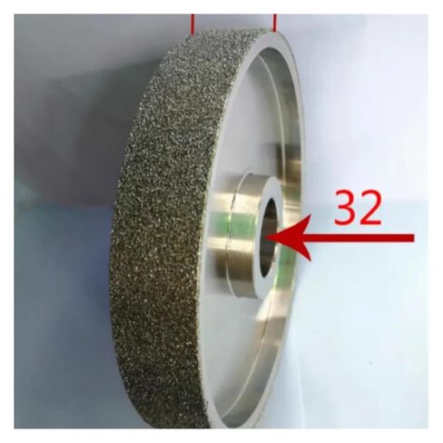 Electroplated Alloy Grinding Wheel (157mm Diameter X 32mm Hole 25mm Thickness) 6-inch Peeled Diamond Parallel Machine(240 grit) in Saudi Arabia
