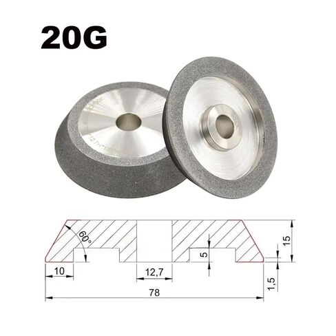 MR-X3 CBN Diamond Grinding Wheel 78mm MR-13B MR-20G MR-X1 MR-13D HSS Tungsten Grinder CBN230 SDC230 Drill Bit Sharpener(X3-SDC230) in Saudi Arabia