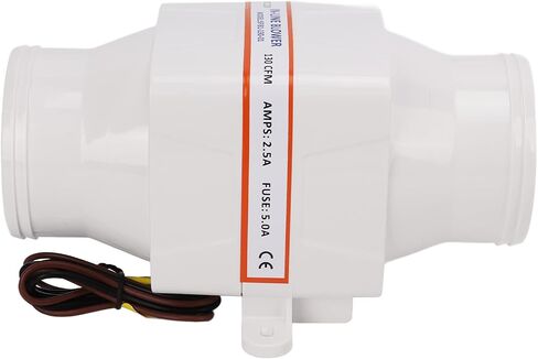 12V 130CFM Marine Bilge Air Blower with 4 Blade Fan, Inline Boat Bilge Blower Waterproof Electric Blower Ventilation 3-Inch for Marine Boat Ventilation Engine Compartment in Kuwait