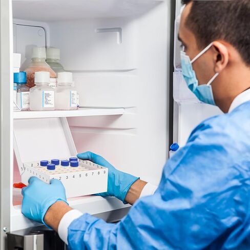 صندوق تجميد مختبر من الورق المقوى 12 قطعة من ZENFUN مع غطاء، صندوق تخزين 81-Well Microtube مع طلاء مقاوم للثلج، حامل قارورة أنبوب اختبار بارتفاع 2 بوصة لأنابيب 1.5-2 مل، منظم عينات العطور، أبيض in Kuwait