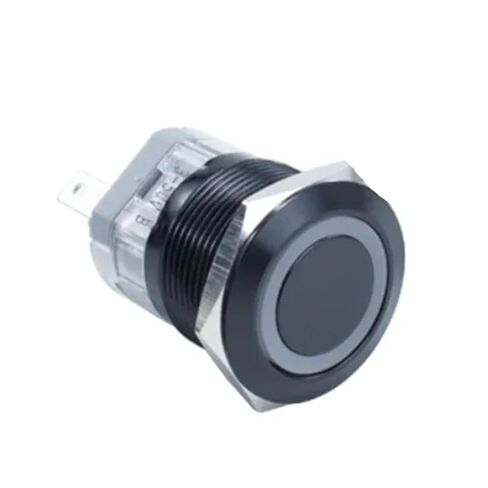 Push Button Switch 16/19/22mm Black Oxide Self Resetting Self-Locking Metal High-Power Ith20A, 1pcs(25mm,RED_LAT_220V(ITH10A)) in Kuwait