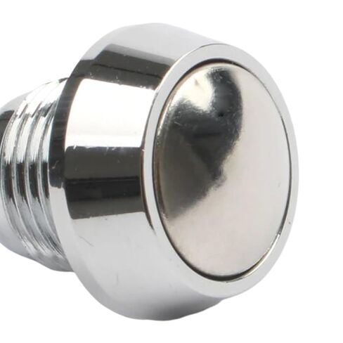 Push Button Switch 12mm Waterproof Metal Momentary self-Reset Screw Terminal pin 1NO for car, 1pcs(Oxidized -Blu,MOM_Screw Terminal) in Saudi Arabia