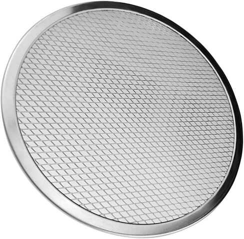 Pizza Screen Aluminium Pizza Tray Mesh Pizza Screen Round Metal Pizza Screen Heavy Duty Aluminum Fine Mesh Construction Suitable, 16inch in Kuwait