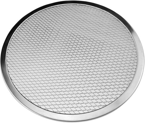 Pizza Screen Aluminium Pizza Tray Mesh Pizza Screen Round Metal Pizza Screen Aluminum Seamless Rim Suitable for Restaurant, 6inch in Kuwait