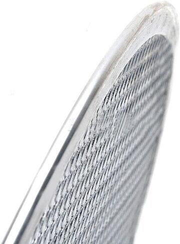 Pizza Screen Aluminium Pizza Tray Mesh Pizza Screen Round Metal Pizza Screen Aluminum Seamless Rim Suitable for Restaurant, 11inch in Kuwait