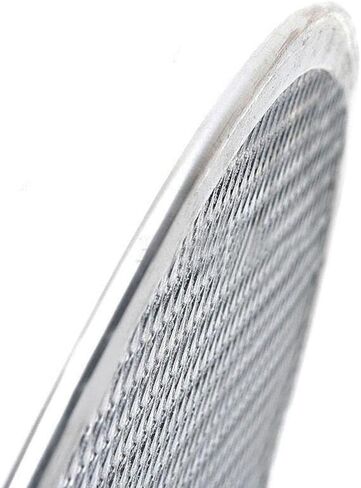 Pizza Screen Aluminium Pizza Tray Mesh Pizza Screen Round Metal Pizza Screen Aluminum Seamless Rim Suitable for Restaurant, 17inch in Kuwait