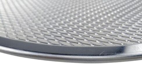 Pizza Screen Aluminium Pizza Tray Mesh Pizza Screen Round Metal Pizza Screen Aluminum Seamless Rim Suitable for Restaurant, 17inch in Kuwait