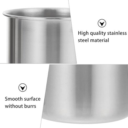 POPETPOP Stainless Steel Medicine Dose Cups Reusable Lightweight Metal Measuring Cups 6pcs 50ml for Accurate Liquid Medication and Sample Collection in Kuwait