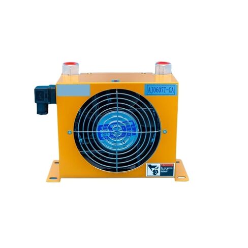 AJ0607T-CA 30L/min Air-Cooled Oil Radiator Heat Exchanger, Hydraulic Radiator Oil Cooler, Energy-Efficient Heat Dissipation Efficient Shock Absorption(24V) in Saudi Arabia