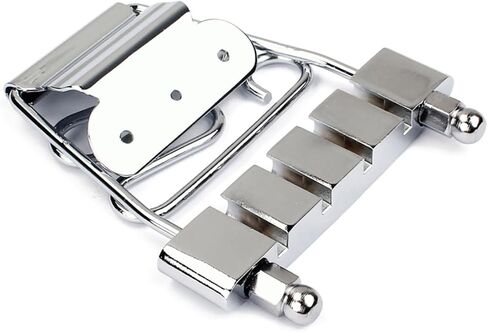 Kisangel String Adjustable Guitar Bridge Tailpiece for Archtop Guitar Silver Easy Installation Compatible with String Bass for DIY Guitar Projects and Music Bands in Kuwait