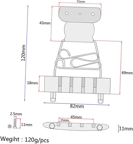 Kisangel String Adjustable Guitar Bridge Tailpiece for Archtop Guitar Silver Easy Installation Compatible with String Bass for DIY Guitar Projects and Music Bands in Kuwait