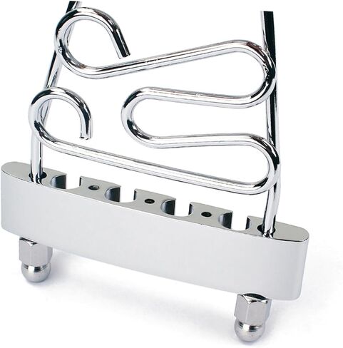Kisangel String Adjustable Guitar Bridge Tailpiece for Archtop Guitar Silver Easy Installation Compatible with String Bass for DIY Guitar Projects and Music Bands in Kuwait