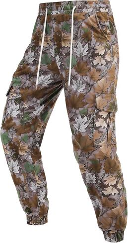 Lmyove Men Camo Gym Joggers Cargo Spectpants الرباط متعدد الجيب in Kuwait