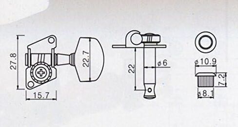 2 sets 2R+2L Banjo Machine Head Tuning Pegs Keys for 4 String Banjo Total 8 PCs in Kuwait