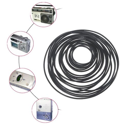 20pcs Round Rubber Drive Belt 1mm Diameter 20-85mm for Cassette Player Transmission Model in Kuwait