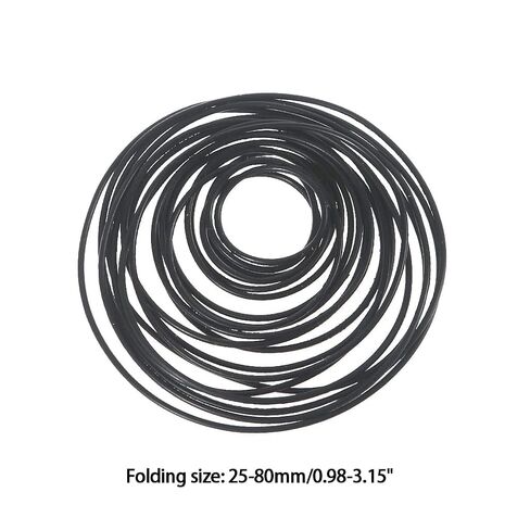 20pcs Round Rubber Drive Belt 1mm Diameter 20-85mm for Cassette Player Transmission Model in Kuwait