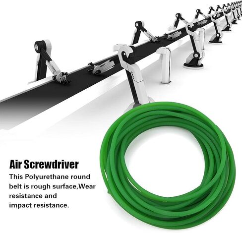Hilitand Round Belting PU Belt Polyurethane Round Belt for Drive Green 5mm x 10m in Kuwait