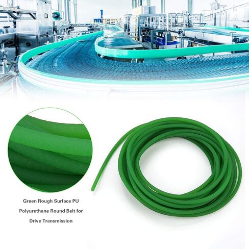 Hilitand Round Belting PU Belt Polyurethane Round Belt for Drive Green 5mm x 10m in Kuwait