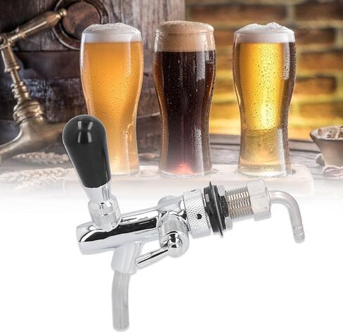 Beer Keg Faucet Beer Tap Keg Dispenser with G5/8 Brass Stainless Steel Adjustable for Bars Hotels Restaurants Home Use in Kuwait