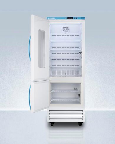 ACCUCOLD 15.54 قدم مكعب.. وحدة مجموعة ثلاجة/فريزر طبية، ثلاجة/فريزر واسع للقاحات مقاس 28 بوصة، باب زجاجي - ARFG18PVLHD (أرجوحة الباب الأيسر) in Saudi Arabia