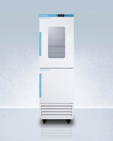 ACCUCOLD 15.54 قدم مكعب.. وحدة مجموعة ثلاجة/فريزر طبية، ثلاجة/فريزر واسع للقاحات مقاس 28 بوصة، باب زجاجي - ARFG18PVLHD (أرجوحة الباب الأيسر) in Saudi Arabia