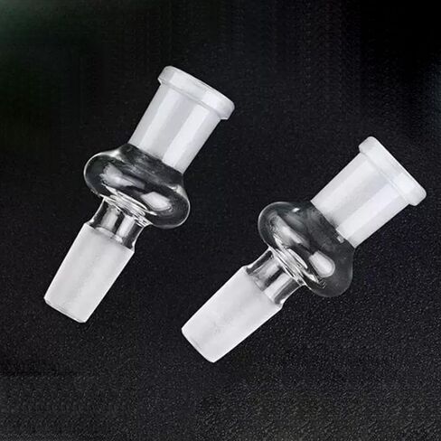 Lab Grade Borosilicate Glass Adapter with Joint Tips (18mm Male to 14mm F) in Saudi Arabia