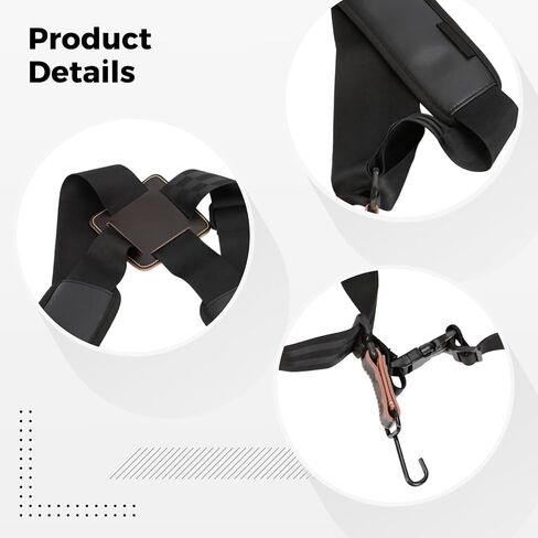 Djembe Shoulder Strap for Drummers, Adjustable African Drum Strap, 1.9 in Wide Cross-Back Drum Carrying Strap, Padded Polyester Strap with Metal Clips in Kuwait