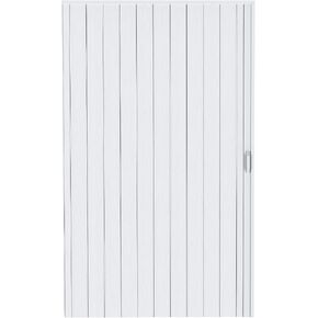 Accordion Door, 48x80in/60x80in PVC Folding Door for Interior, Single Door/Bifold Accordion Closet Door, Includes Latch, Handle, Mounting Hardware (Single(48"×80"×1.57")) in Kuwait