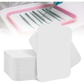 2000 PCS Disposable Dental Tray Liners, Size B 8.6 x 12.2 in Rounded Corner Absorbent Tray Paper Sheets, Heavy Bond Barrier Pads, Instrument Tray Covers for Dental, Surgical, Tattoo Salon, White in Saudi Arabia