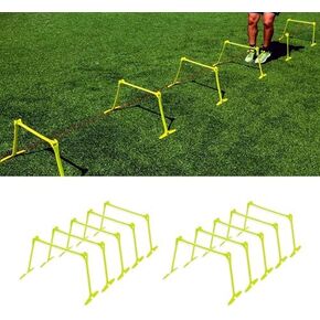 Height Adjustable Hurdles, Mini Hurdles Adjustable Height - 5 Pcs/10PCS Small Agility Hurdles with Handle, Soft Portable Track & Field Hurdles, Obstacle for Soccer Tr, 10pcs in Saudi Arabia