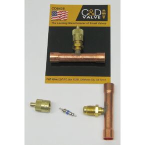 Copper Access Tee Valve 3/8" CD8438 Package of 2 in Kuwait