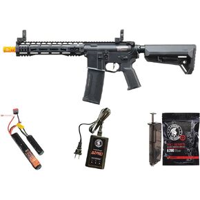 Lancer Tactical BG Defense Type A SPR Gen 4 10" MLOK M4 AEG Rifle w/Nebula 2 ETU - Battery & Charger Included in Kuwait