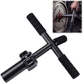 Forearm Strengthener and Wrist Exerciser Adjustable Alloy Steel Grip Trainer with 1 Clamp Hand Barbell Wrist Roller for Flexion Extension Workout Muscle Building Rehabilitation in Kuwait