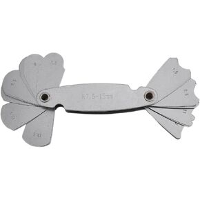 Radius Gauge R7.5-25mm Carbon Steel Fillet Template Measuring Tool for Metalworking Inspection and Thread Pitch Analysis(R7.5-15) in Kuwait