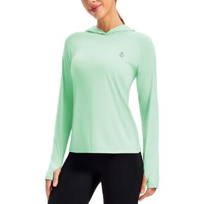 ASPO Women's UPF 50+ Sun Protection Hoodie Long Sleeve UV Shirt Lightweight Outdoor Hiking Fishing Athletic Hoodies in Kuwait